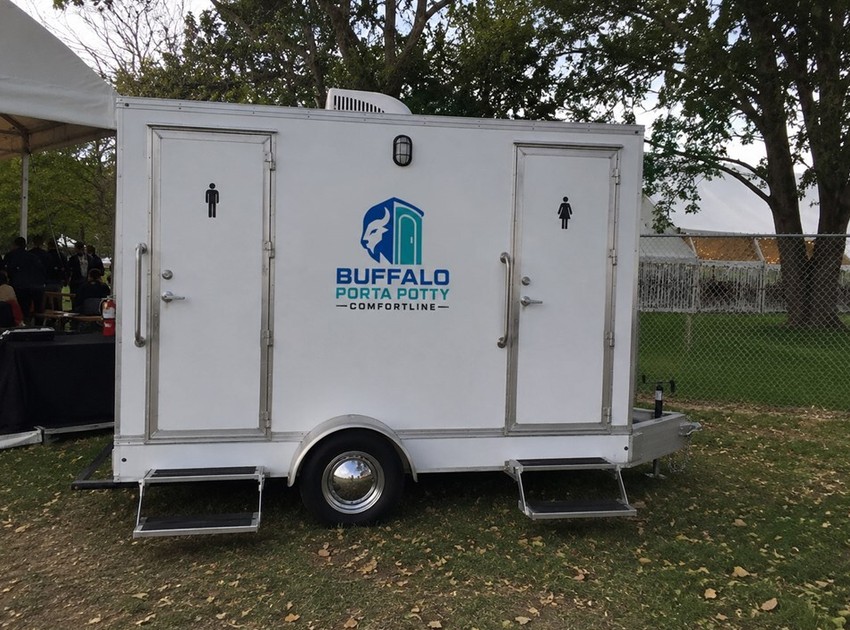 Luxury restroom trailer rental in Buffalo, NY